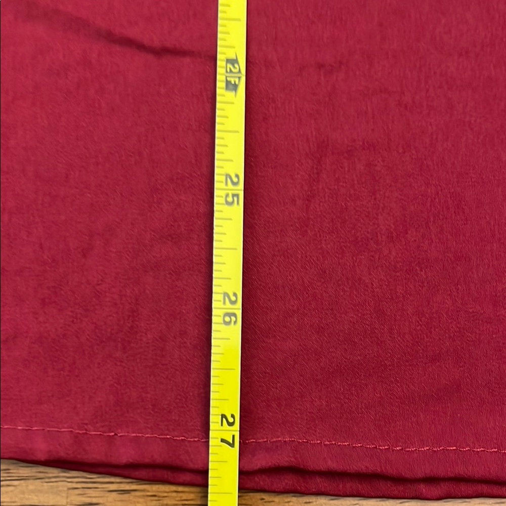 Renuar Elegant Maroon Red Long Sleeve Blouse with Mandarin Collar and cuffs NWOT - Picture 14 of 14